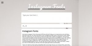 copy and paste fonts ig
