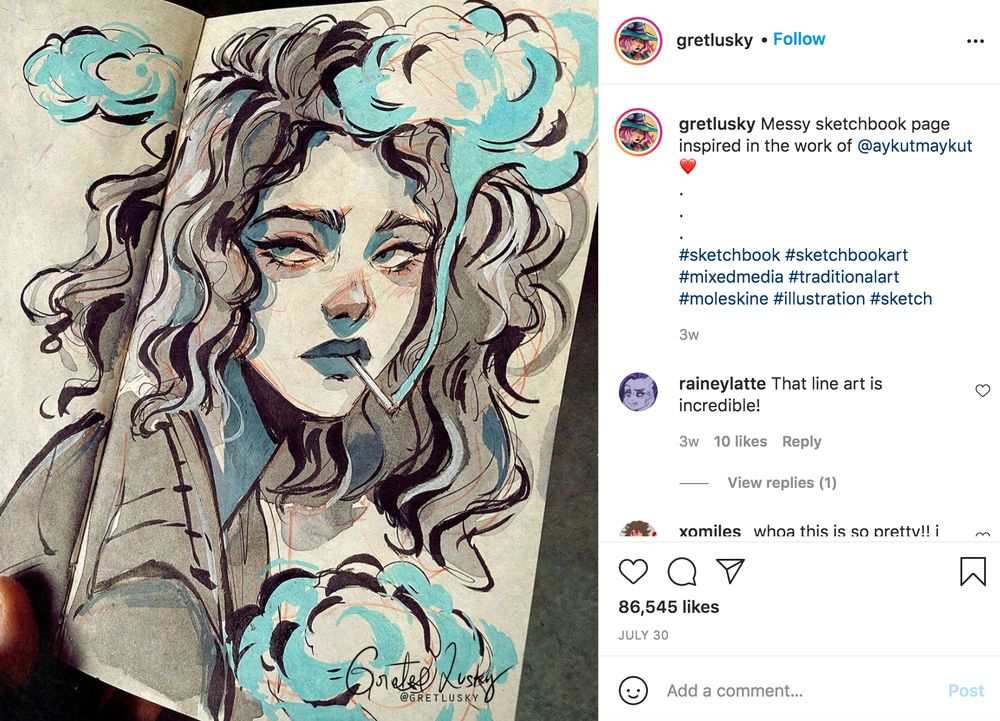 Aggregate 59+ instagram sketch artists super hot - in.eteachers