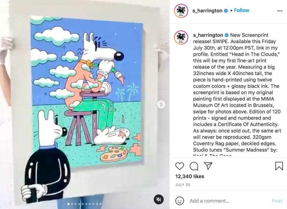 artiste numérique Instagram