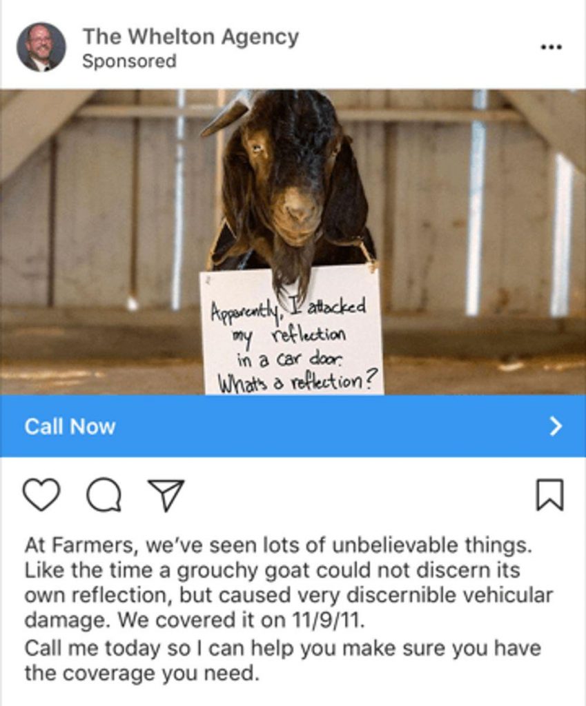 best instagram ad example