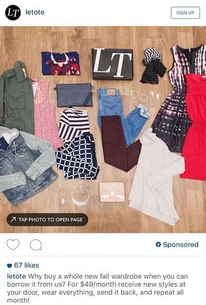 best instagram ad example