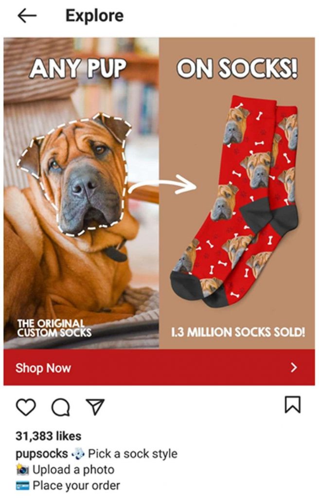 best instagram ad example