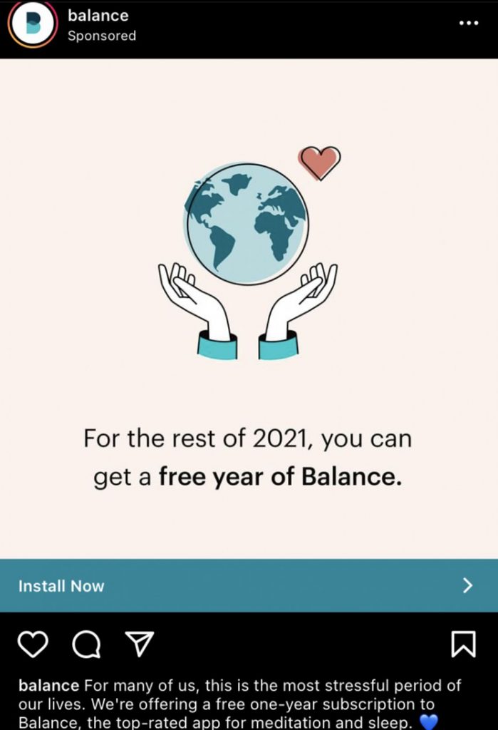 best instagram ad example