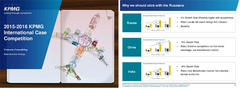 KPMG slides from a presentation