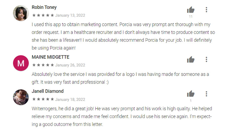 Fiverr social proof