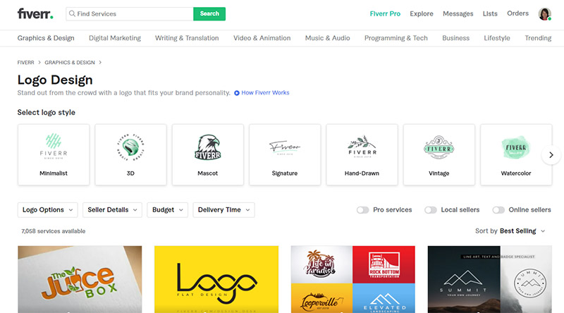 Fiverr examples