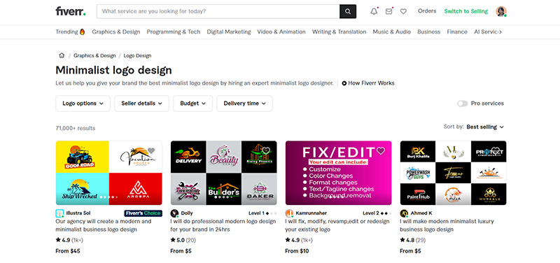Penji vs. Fiverr graphic design services