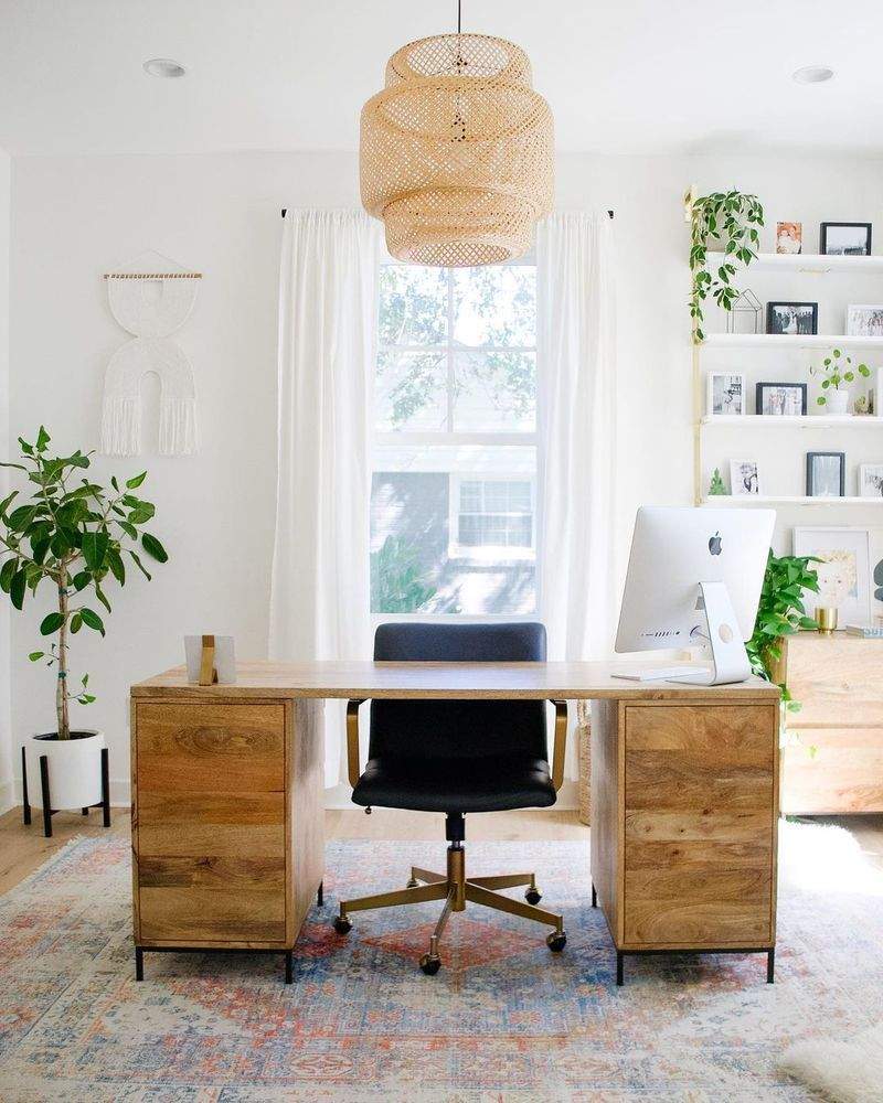 Light & Airy Home Office Setup  Cozy home office, Home office setup, Office  room decor