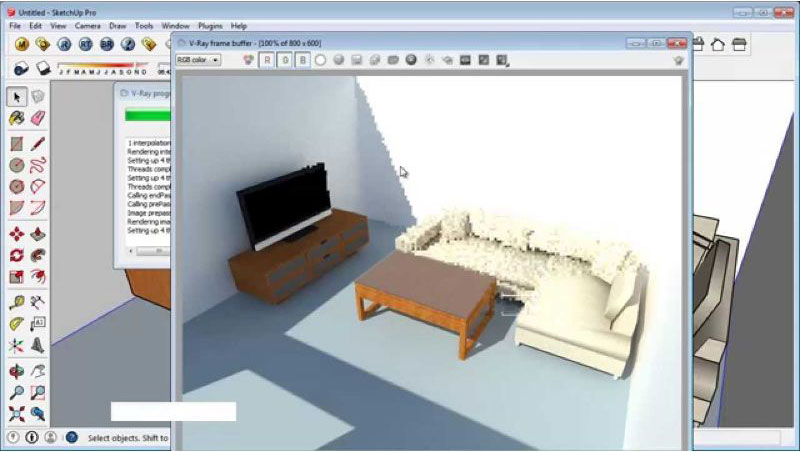 SketchUP software.