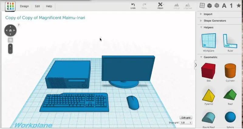 Tinercad software