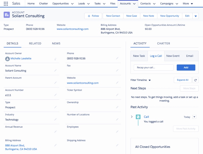 Salesforce UI