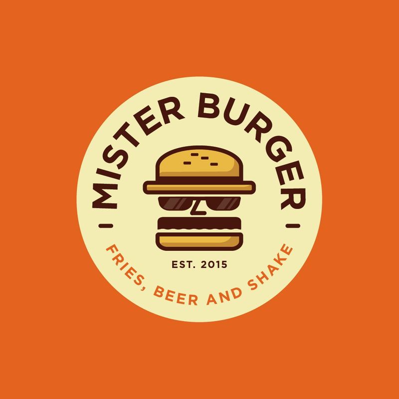 burger logo design