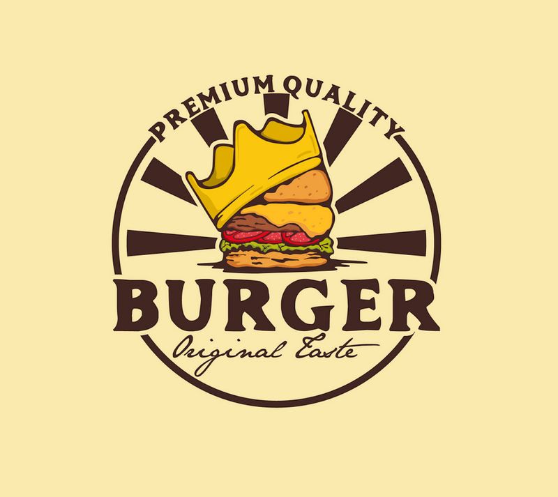 burger logo example