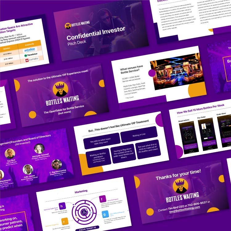 Confidently bold presentation