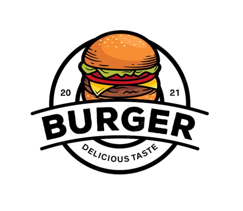 burger logo example