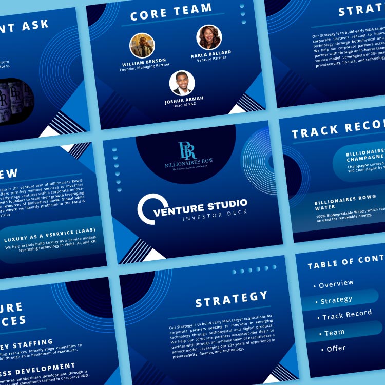 Venture capital presentation