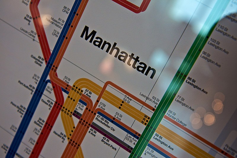 Vignelli's map of Manhatten.
