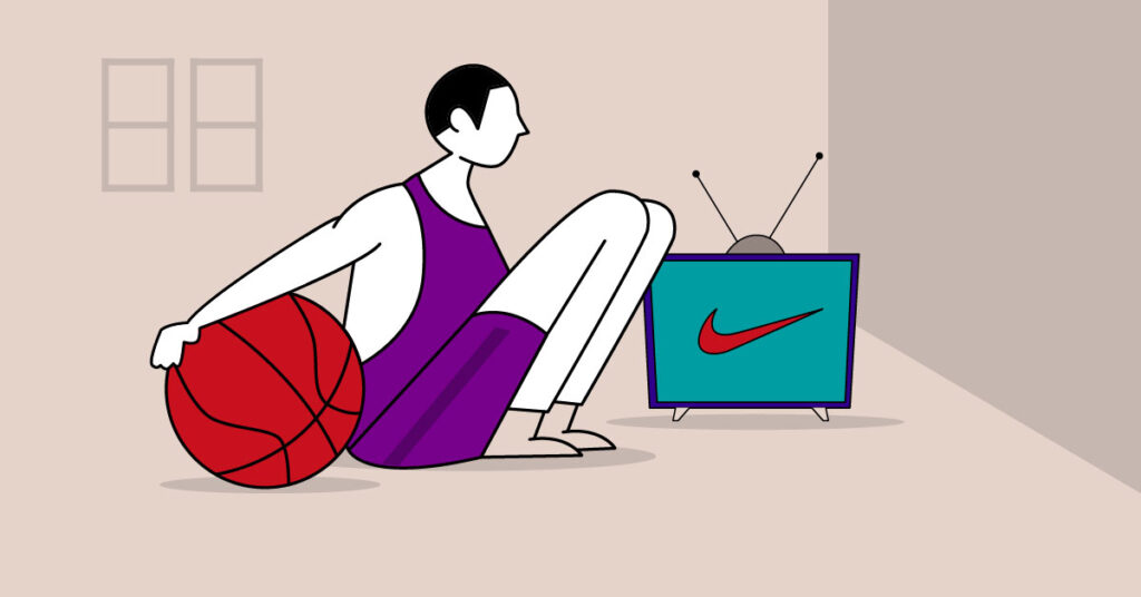 illustration of basketball player