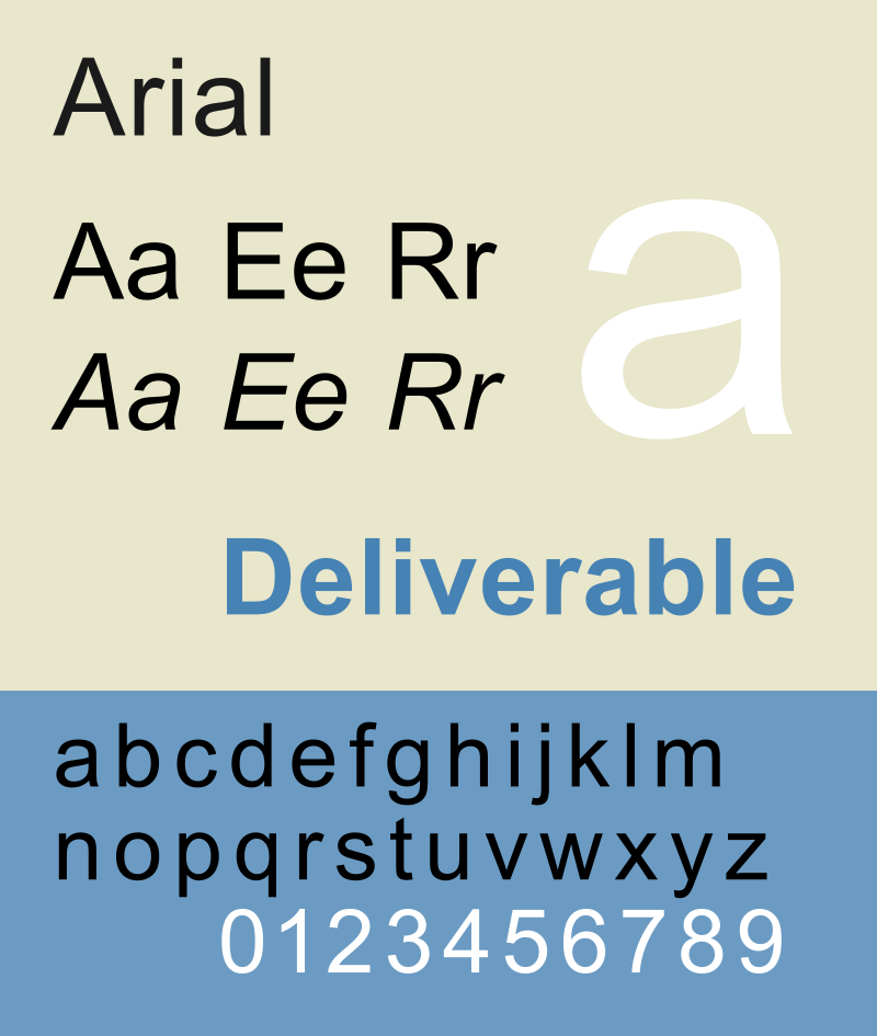 Arial typeface bad fonts