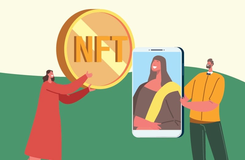 illustration of nft users