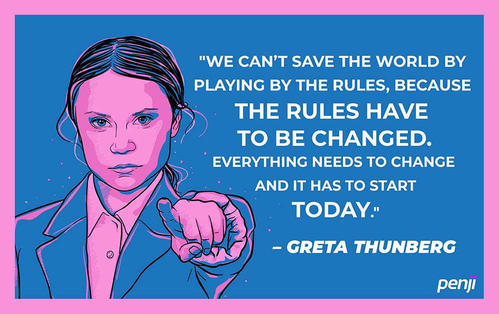 greta thunberg illustration
