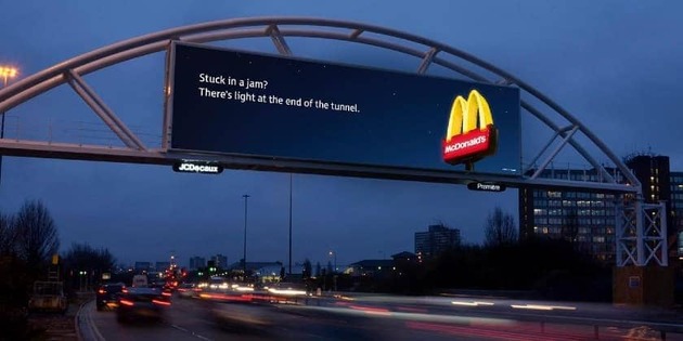 McDonalds bilboard ad design