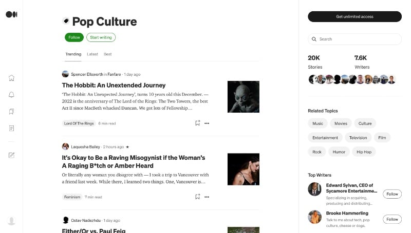 Feed for the Pop Culture tag on Medium