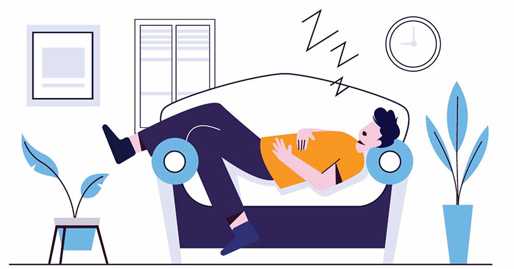 illustration of someone sleeping