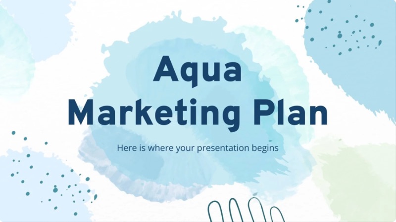 Aqua marketing plan template