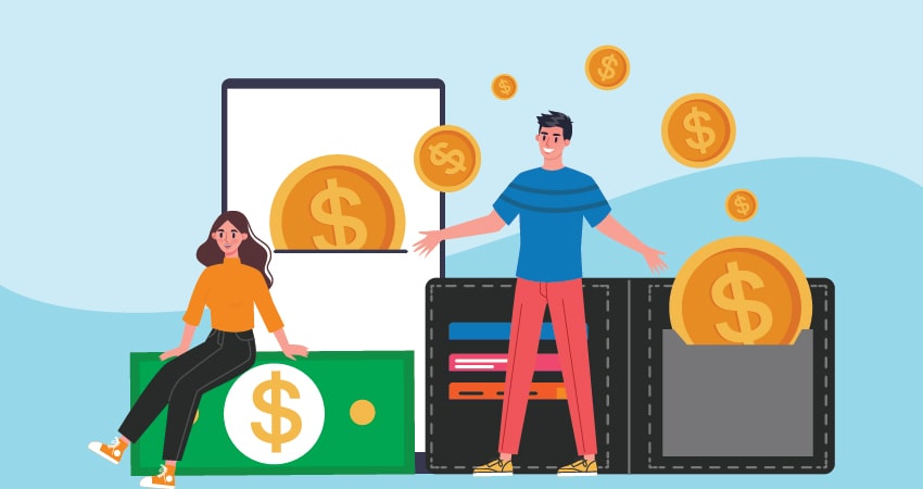 illustration of affiliate marketers