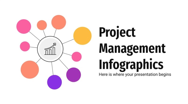 Project management infographics cover art