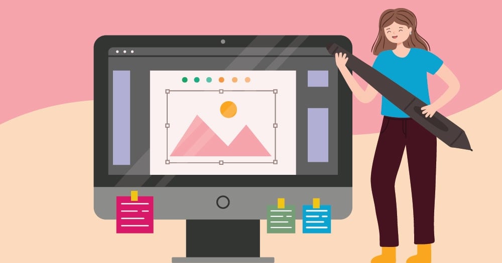 illustration of logo designer