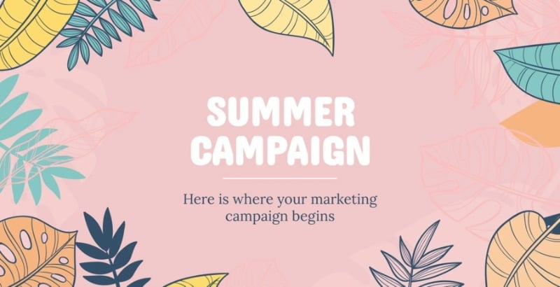 Summer marketing campaign PowerPoint design