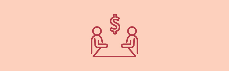 two people talking
