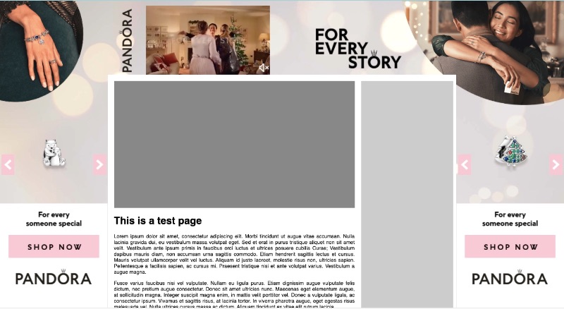 Desktop ad format for Pandora designed by Appetite