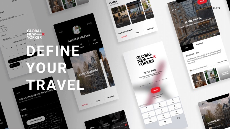 Web and mobile designs for Global New Yorker by DigitalDesign.NYC