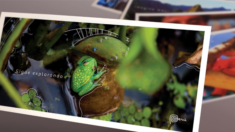 Tourism ad for Peru featuring branding created by FutureBrand graphic design firm