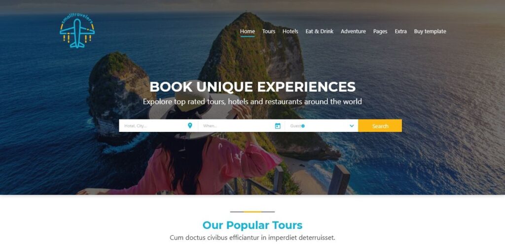 small business web design example