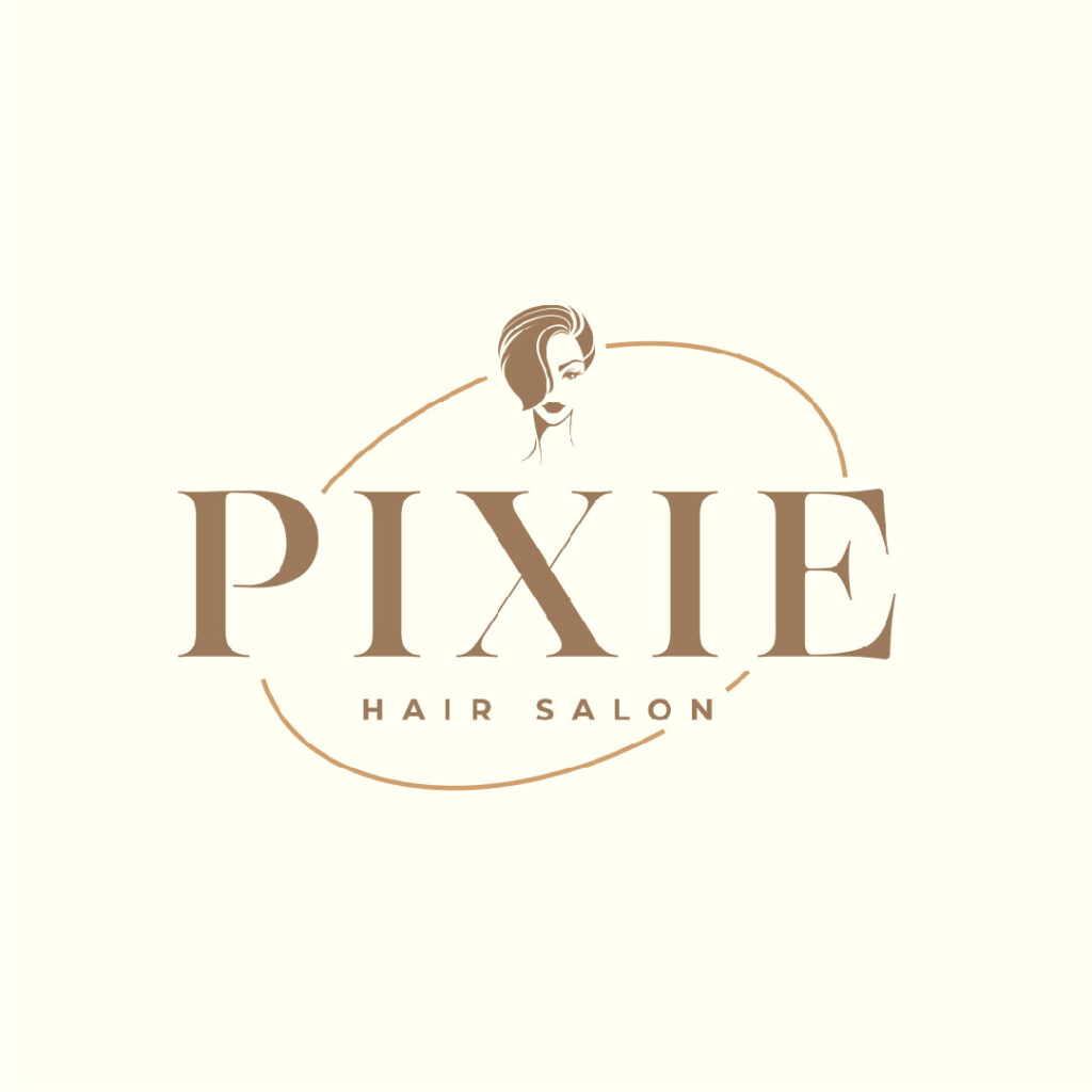 oval logo for hair salon