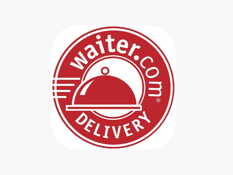 Premium Vector | The waiter logo carries a place to eat