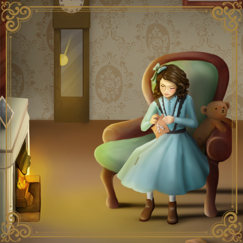 Illustration – Girl on a chair