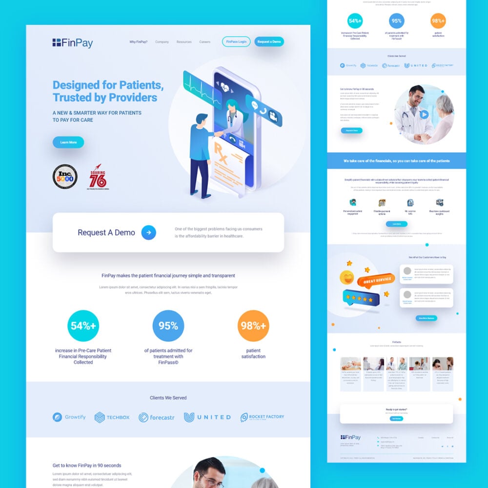 FinPay web design