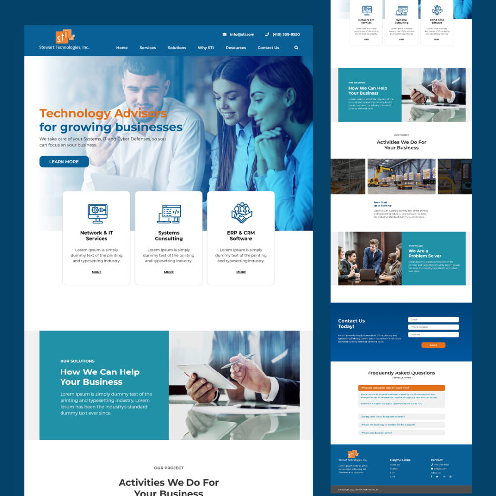Stewart Technologies, Inc. web design