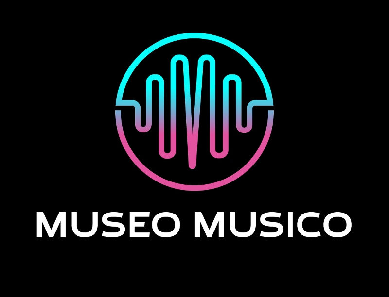 museum logo with music soundwave