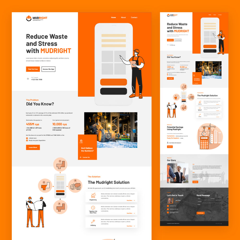 Mudright web design