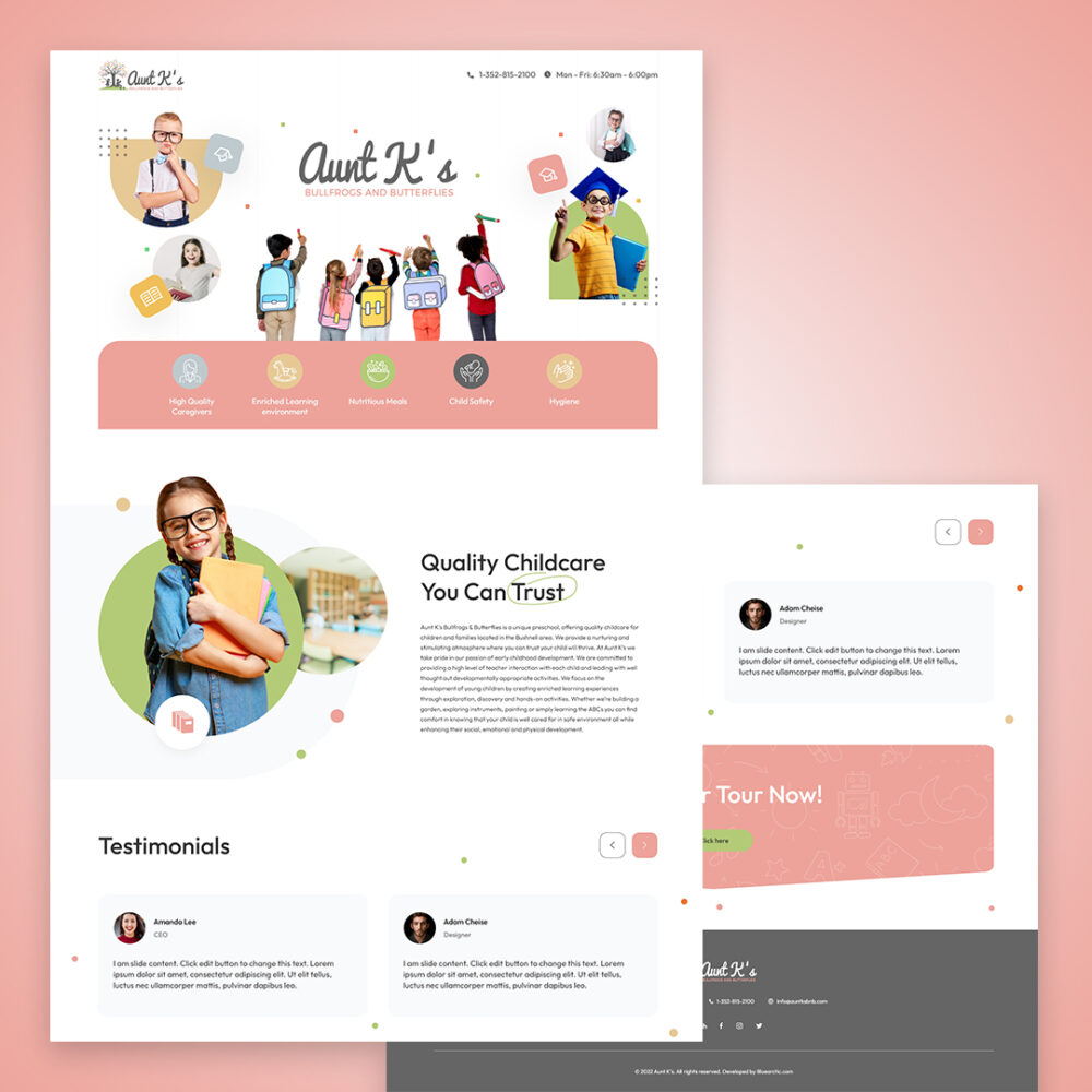 Aunt K web design