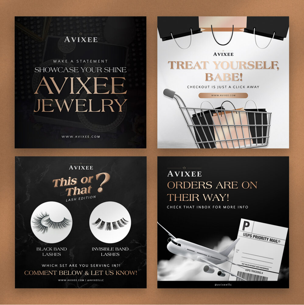 Avixee social media posts