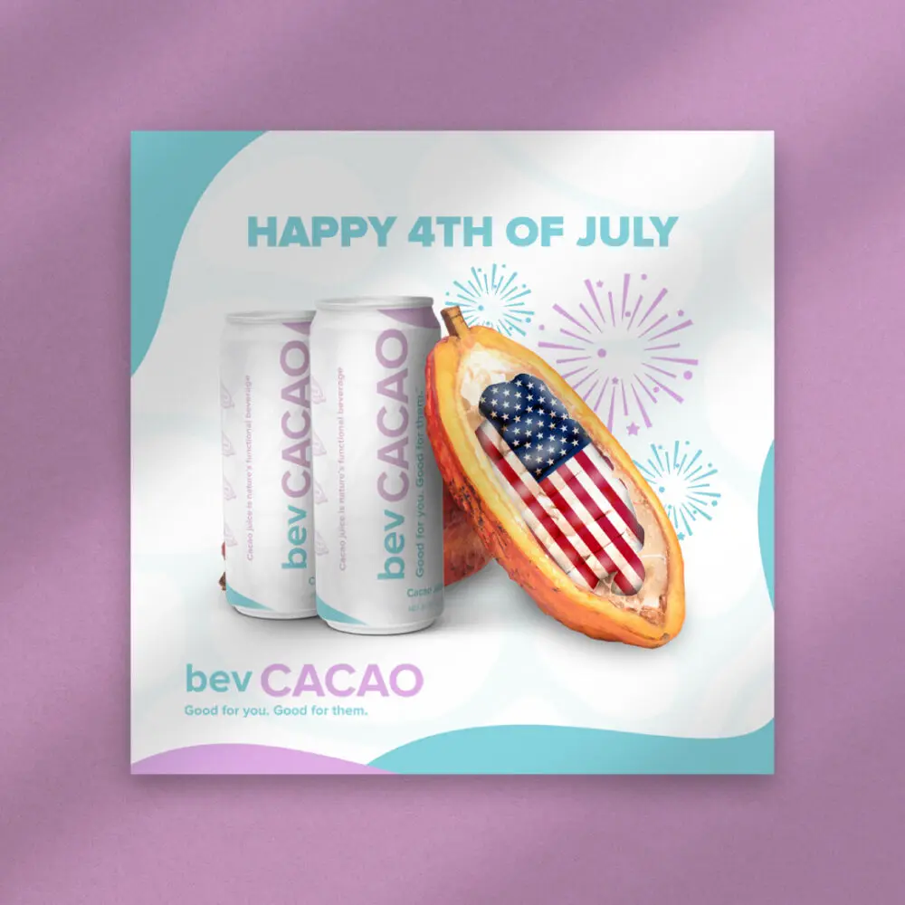 Bev Cacao social media ad
