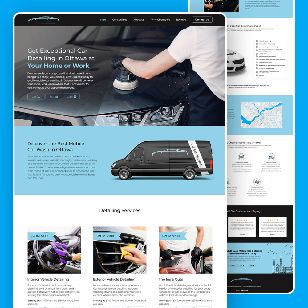 Carwash web design