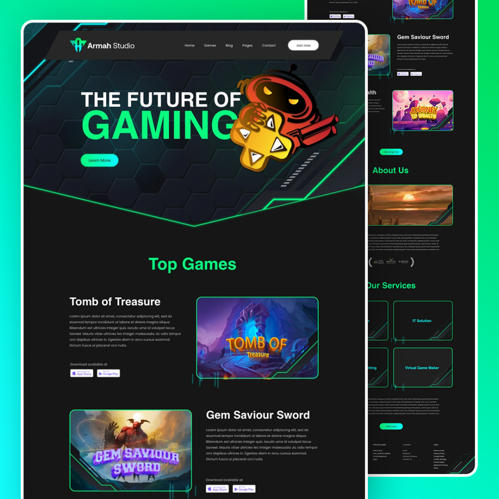 Armah Studio web design